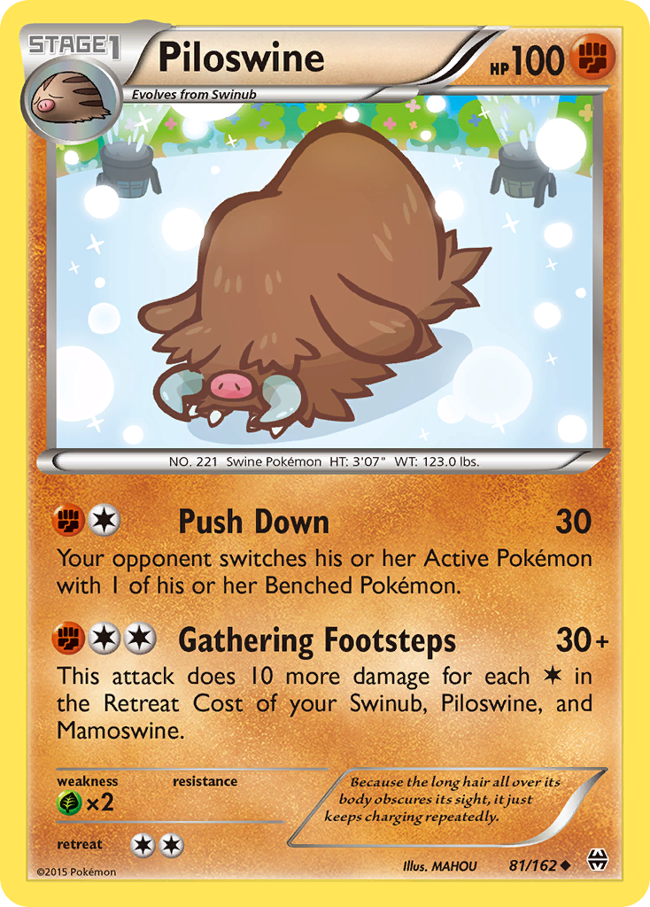 Piloswine (81/162) [XY: BREAKthrough] | Gear Gaming Bentonville