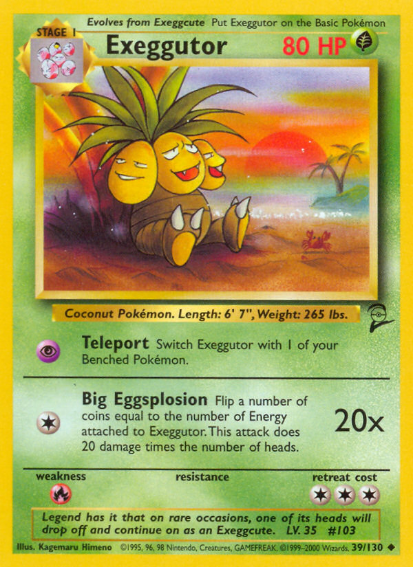 Exeggutor (39/130) [Base Set 2] | Gear Gaming Bentonville