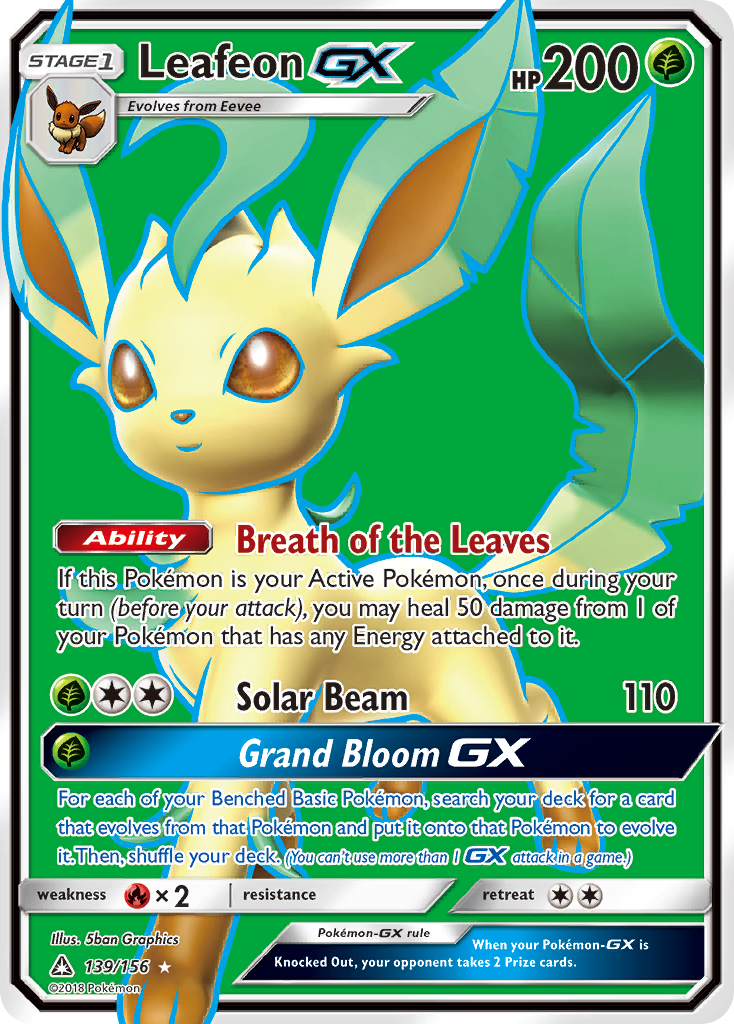 Leafeon GX (139/156) [Sun & Moon: Ultra Prism] | Gear Gaming Bentonville