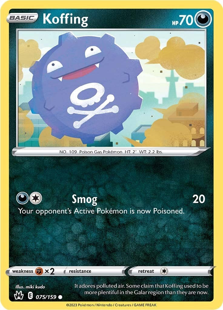 Koffing (075/159) [Sword & Shield: Crown Zenith] | Gear Gaming Bentonville