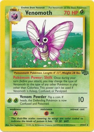 Venomoth (29/64) [Jungle Unlimited] | Gear Gaming Bentonville