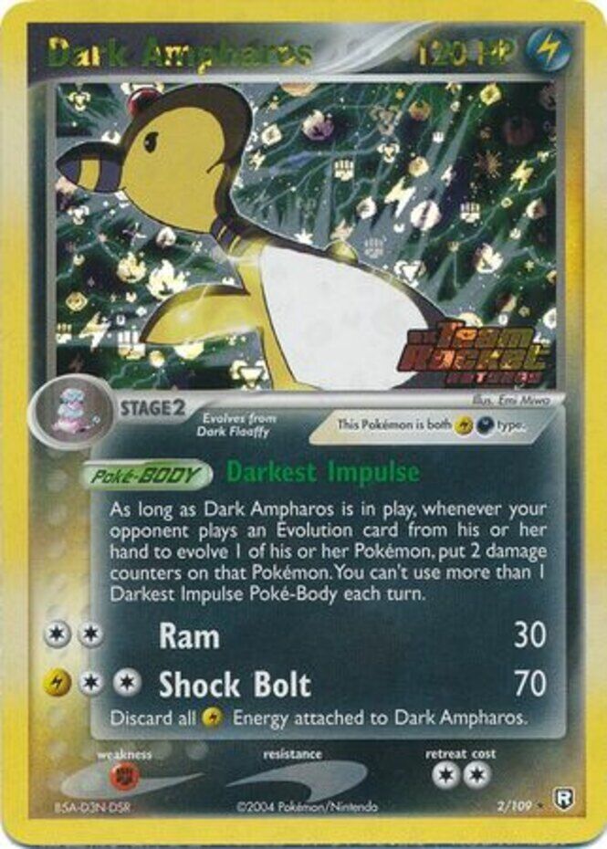 Dark Ampharos (2/109) (Stamped) [EX: Team Rocket Returns] | Gear Gaming Bentonville