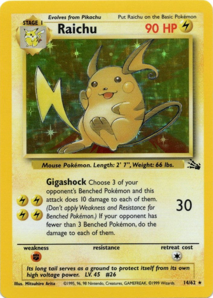 Raichu (14/62) [Fossil Unlimited] | Gear Gaming Bentonville