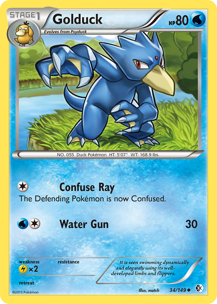 Golduck (34/149) [Black & White: Boundaries Crossed] | Gear Gaming Bentonville