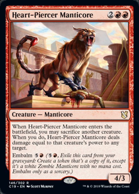 Heart-Piercer Manticore [Commander 2019] | Gear Gaming Bentonville