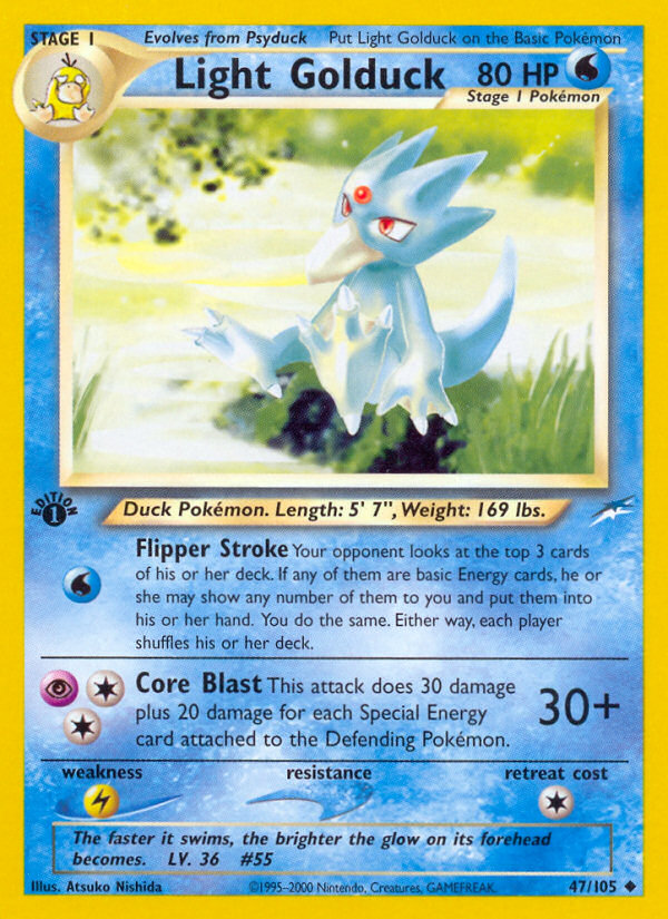 Light Golduck (47/105) [Neo Destiny 1st Edition] | Gear Gaming Bentonville