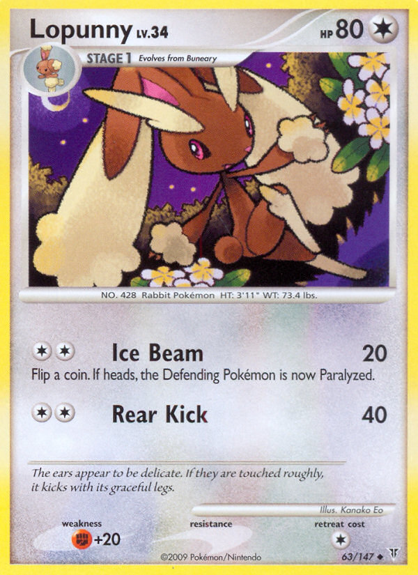 Lopunny (63/147) [Platinum: Supreme Victors] | Gear Gaming Bentonville