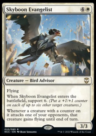 Skyboon Evangelist (Promo Pack) [Streets of New Capenna Commander Promos] | Gear Gaming Bentonville