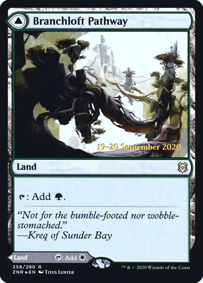 Branchloft Pathway // Boulderloft Pathway  [Zendikar Rising Prerelease Promos] | Gear Gaming Bentonville