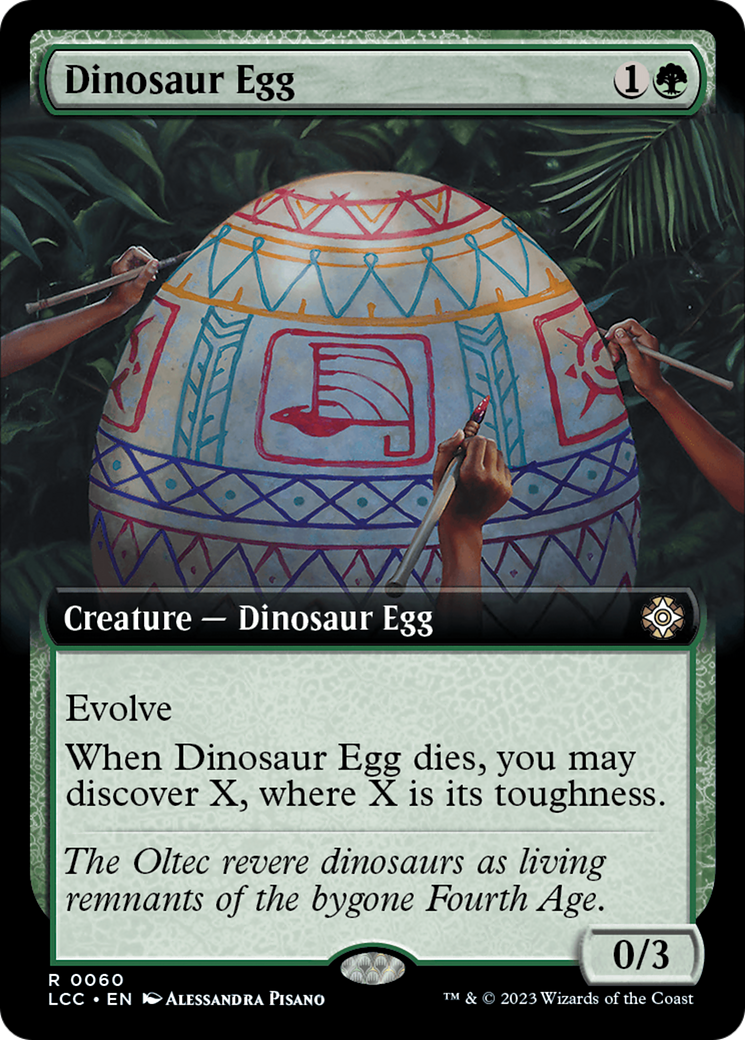 Dinosaur Egg (Extended Art) [The Lost Caverns of Ixalan Commander] | Gear Gaming Bentonville