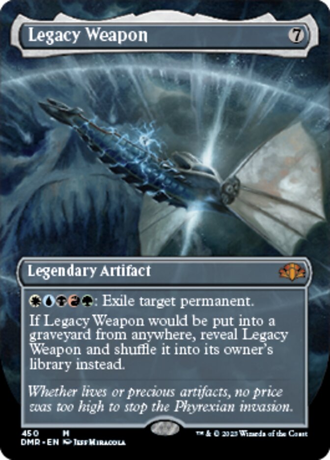 Legacy Weapon (Borderless Alternate Art) [Dominaria Remastered] | Gear Gaming Bentonville