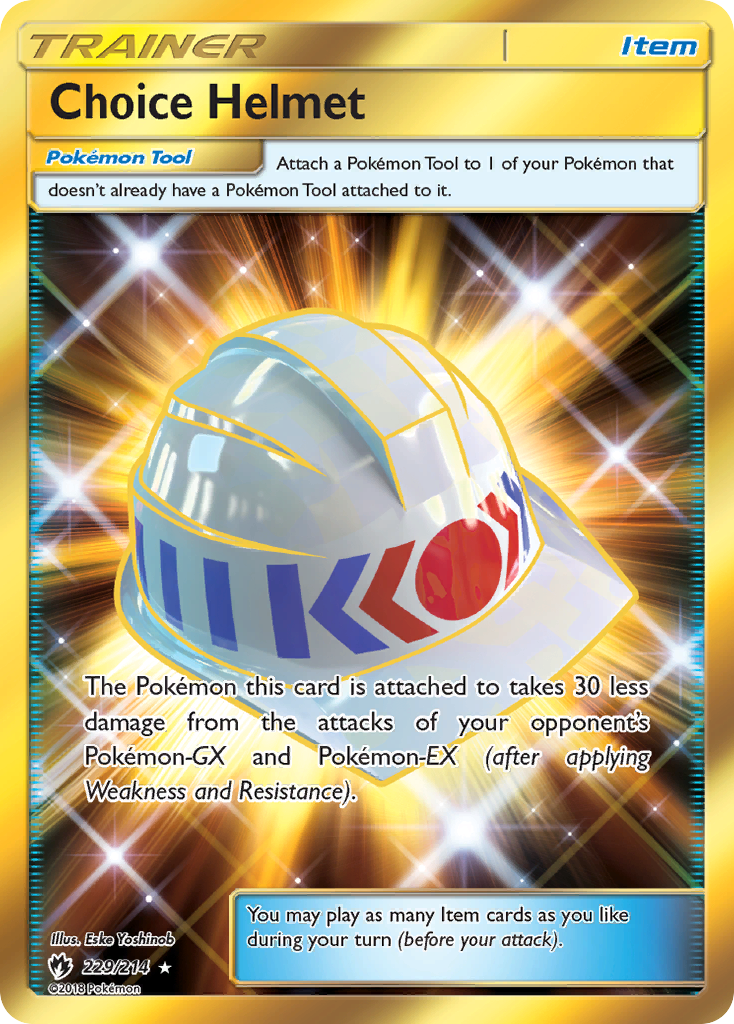 Choice Helmet (229/214) [Sun & Moon: Lost Thunder] | Gear Gaming Bentonville