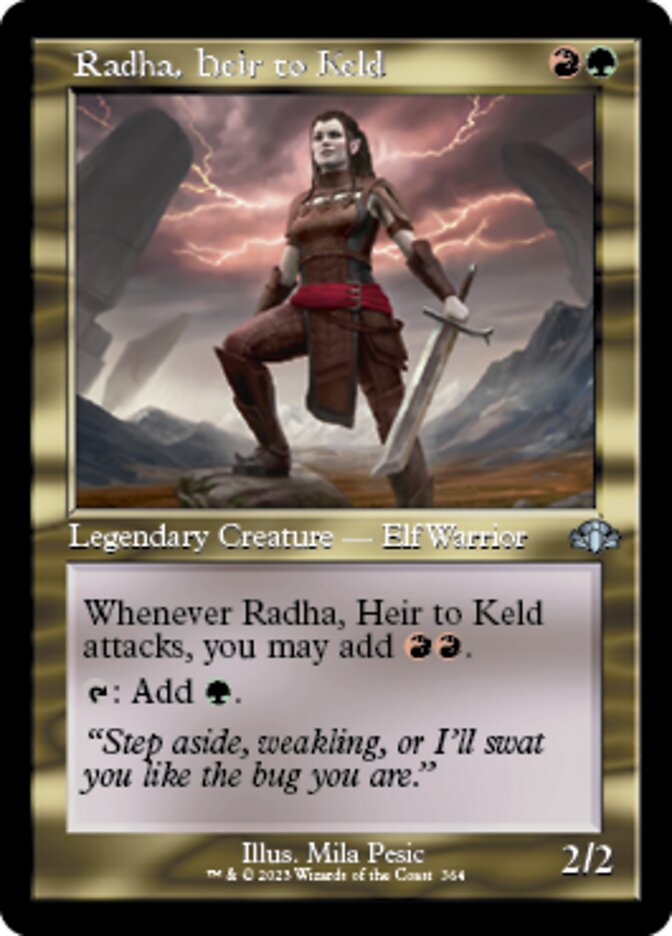 Radha, Heir to Keld (Retro) [Dominaria Remastered] | Gear Gaming Bentonville