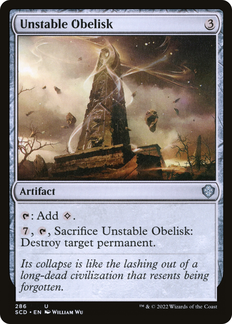 Unstable Obelisk [Starter Commander Decks] | Gear Gaming Bentonville