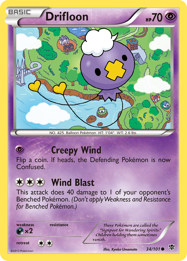 Drifloon (34/101) [Black & White: Plasma Blast] | Gear Gaming Bentonville