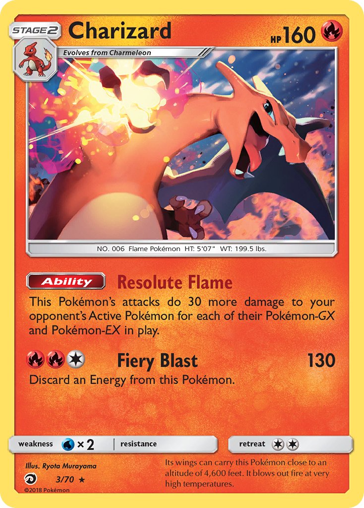 Charizard (3/70) (Let's Play, Eevee) (Theme Deck Exclusive) [Sun & Moon: Dragon Majesty] | Gear Gaming Bentonville