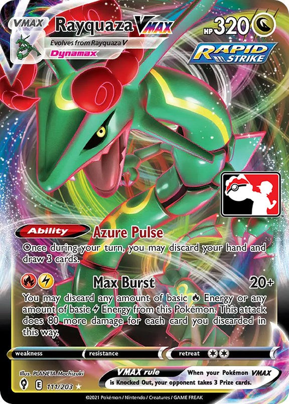 Rayquaza VMAX (111/203) [Prize Pack Series One] | Gear Gaming Bentonville