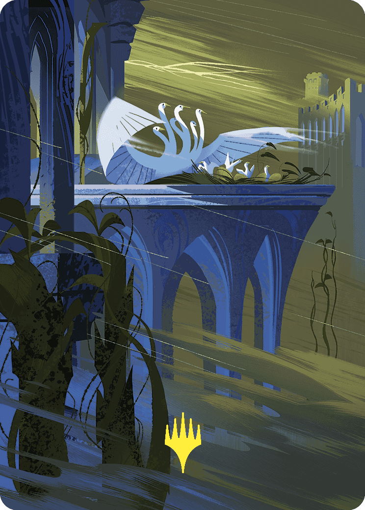 Doubling Season Art Card (Gold-Stamped Planeswalker Symbol) [Wilds of Eldraine Art Series] | Gear Gaming Bentonville