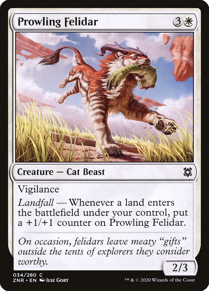 Prowling Felidar [Zendikar Rising] | Gear Gaming Bentonville