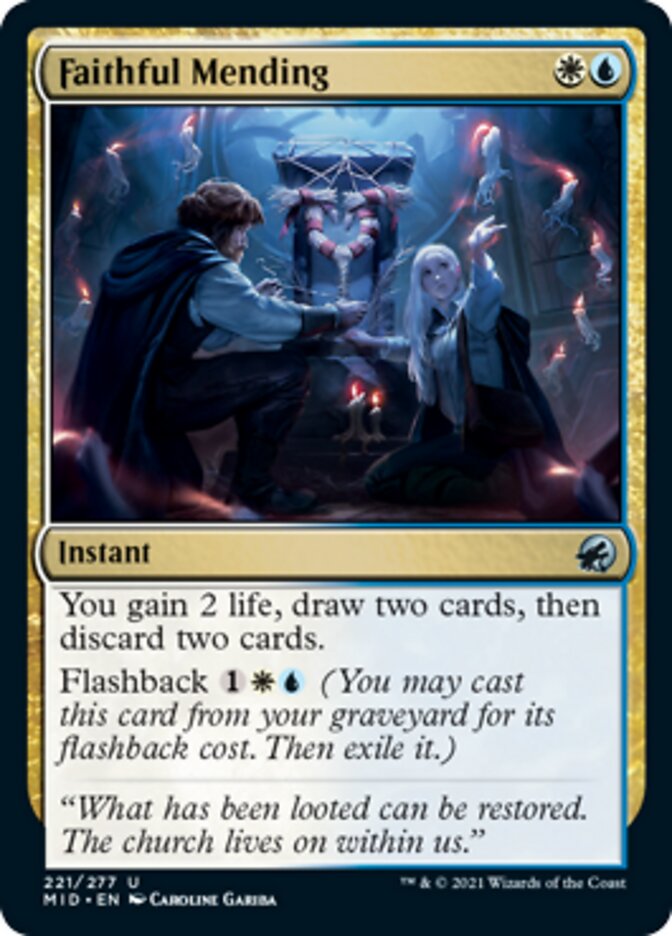 Faithful Mending [Innistrad: Midnight Hunt] | Gear Gaming Bentonville