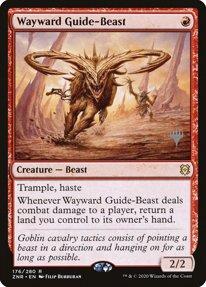 Wayward Guide-Beast (Promo Pack) [Zendikar Rising Promos] | Gear Gaming Bentonville