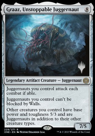 Graaz, Unstoppable Juggernaut (Promo Pack) [Phyrexia: All Will Be One Promos] | Gear Gaming Bentonville