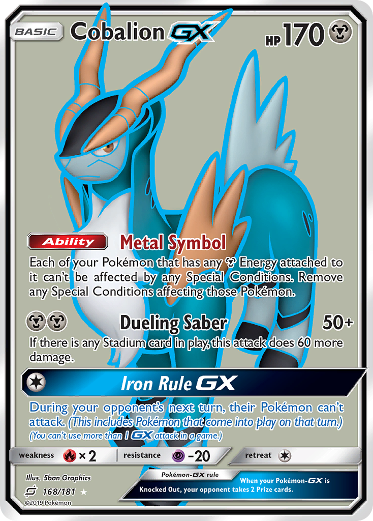 Cobalion GX (168/181) [Sun & Moon: Team Up] | Gear Gaming Bentonville