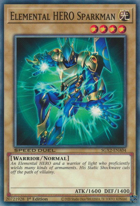 Elemental HERO Sparkman [SGX2-ENA04] Common | Gear Gaming Bentonville