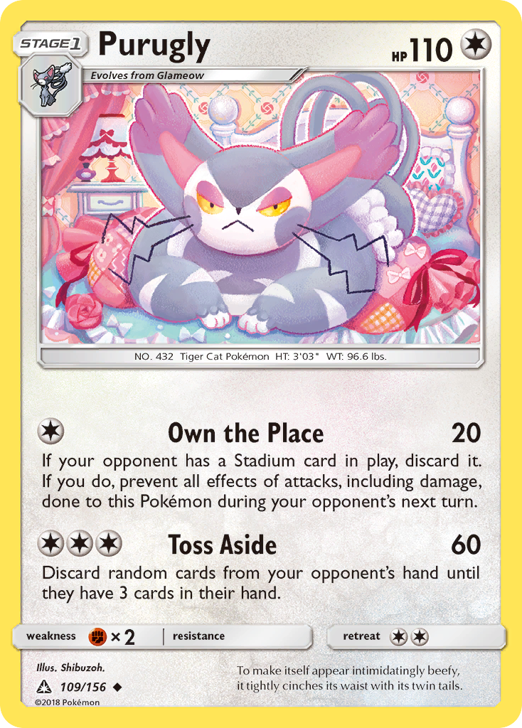 Purugly (109/156) [Sun & Moon: Ultra Prism] | Gear Gaming Bentonville