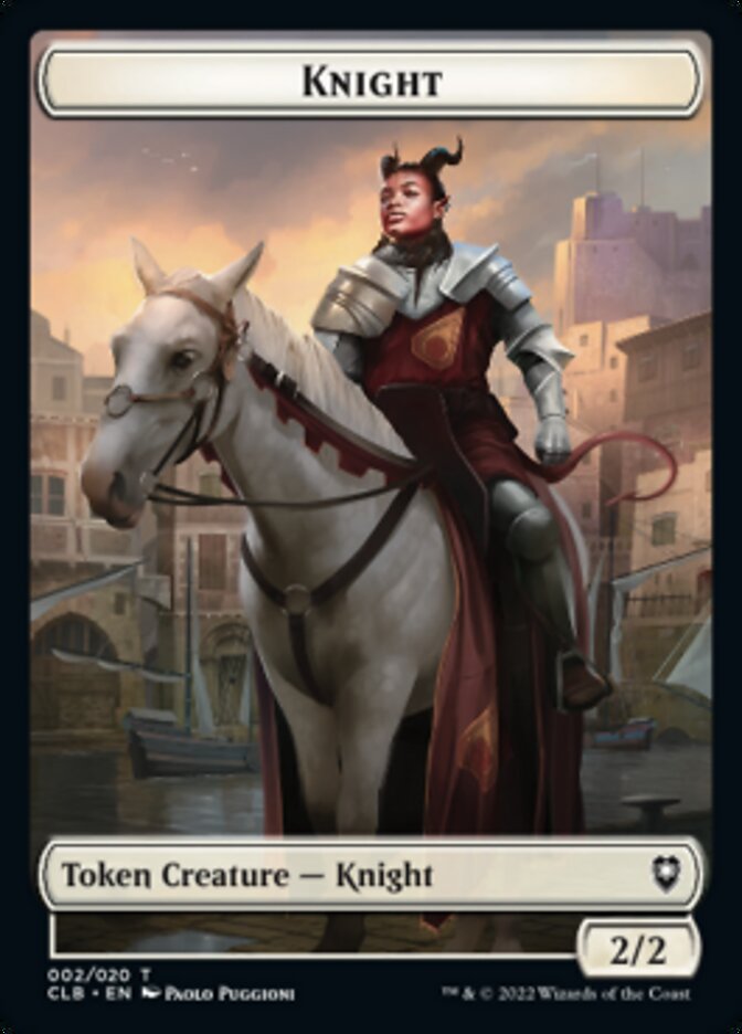 Treasure // Knight Double-sided Token [Commander Legends: Battle for Baldur's Gate Tokens] | Gear Gaming Bentonville