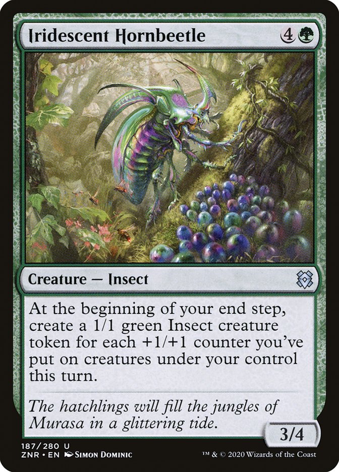 Iridescent Hornbeetle [Zendikar Rising] | Gear Gaming Bentonville