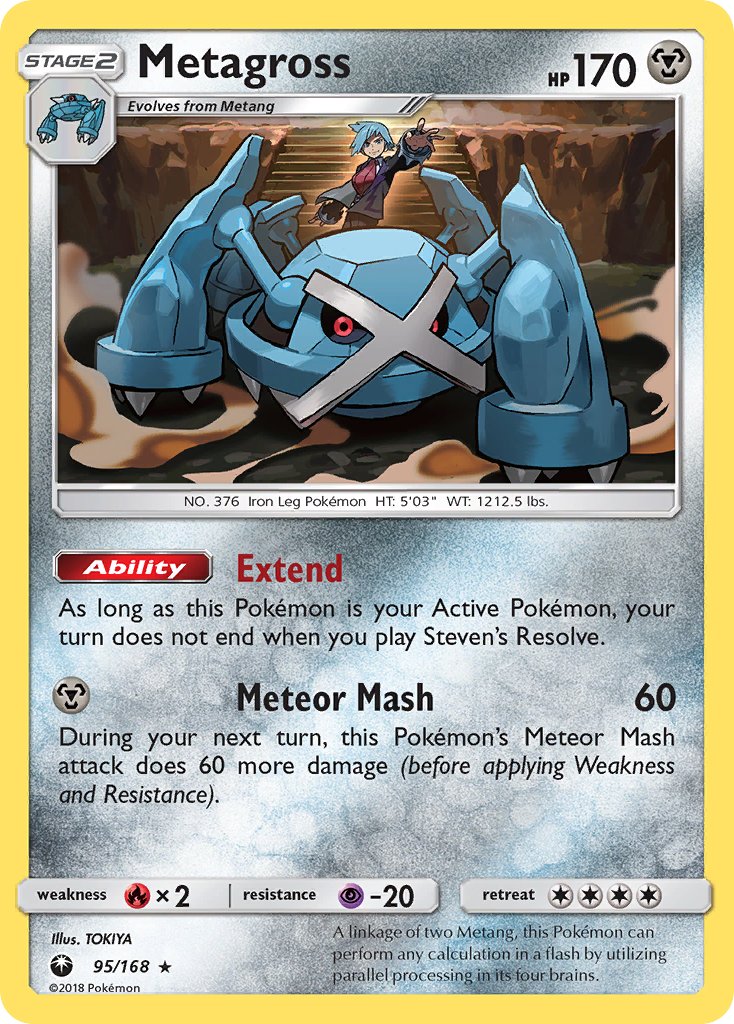 Metagross (95/168) (Prerelease Kit Exclusive) (Theme Deck Exclusive) [Sun & Moon: Celestial Storm] | Gear Gaming Bentonville