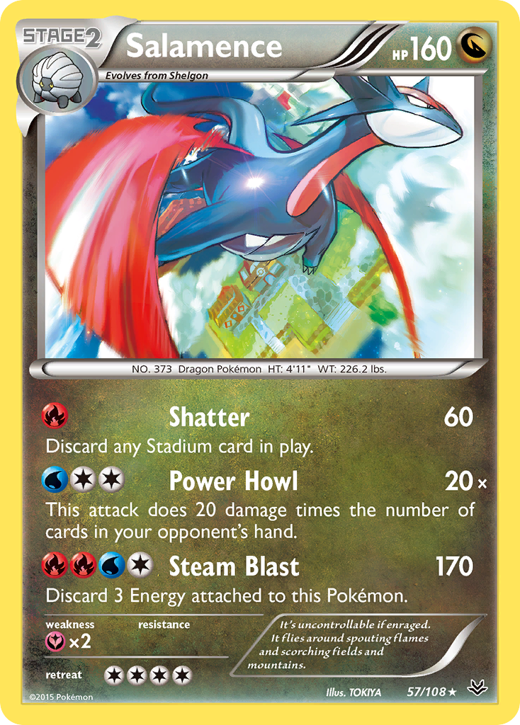 Salamence (57/108) [XY: Roaring Skies] | Gear Gaming Bentonville