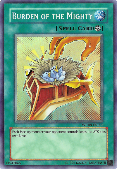 Burden of the Mighty [WC08-EN002] Super Rare | Gear Gaming Bentonville