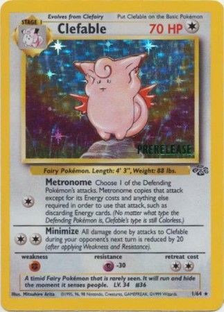 Clefable (1/64) (Prerelease Promo) [Jungle Unlimited] | Gear Gaming Bentonville