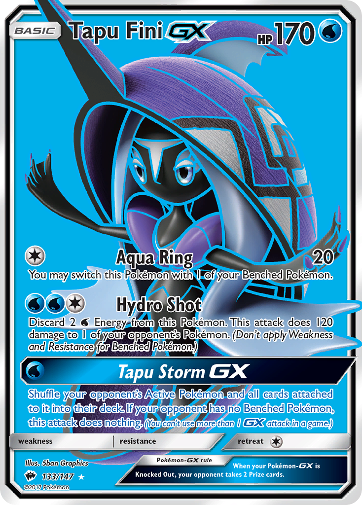 Tapu Fini GX (133/147) [Sun & Moon: Burning Shadows] | Gear Gaming Bentonville