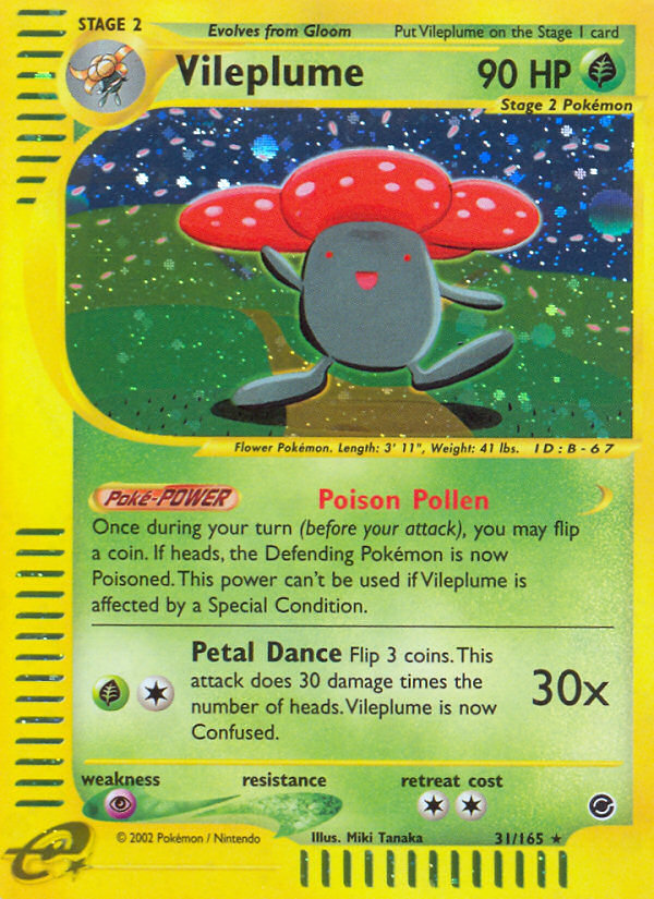 Vileplume (31/165) [Expedition: Base Set] | Gear Gaming Bentonville