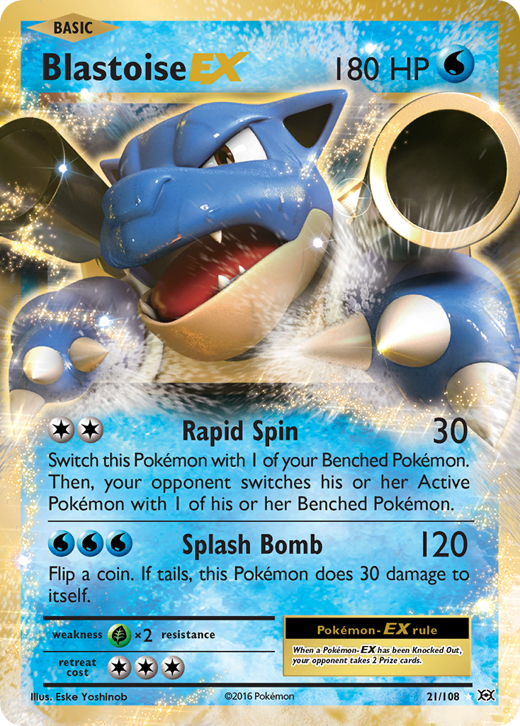 Blastoise EX (21/108) [XY: Evolutions] | Gear Gaming Bentonville