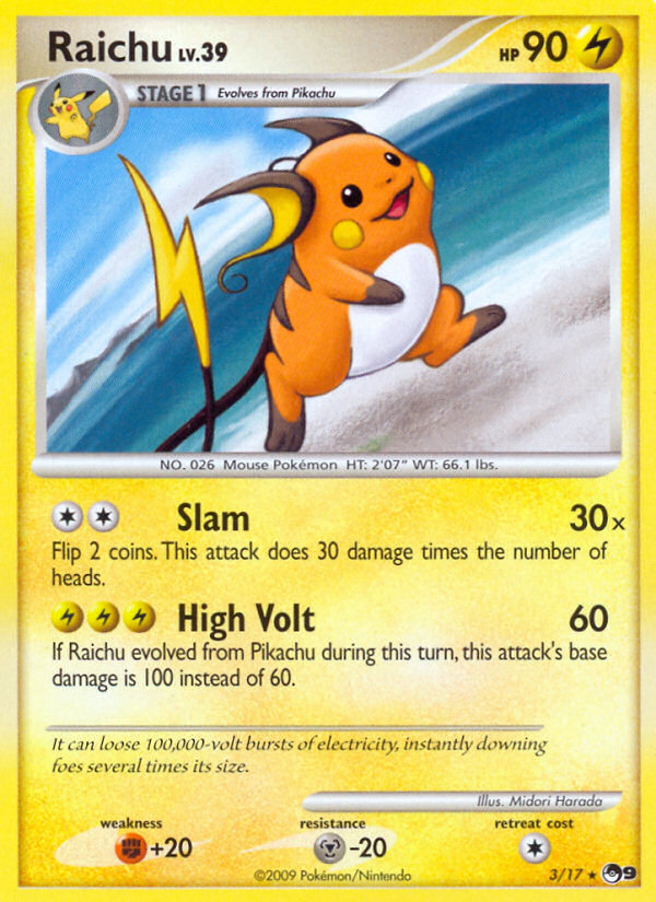 Raichu (3/17) [POP Series 9] | Gear Gaming Bentonville