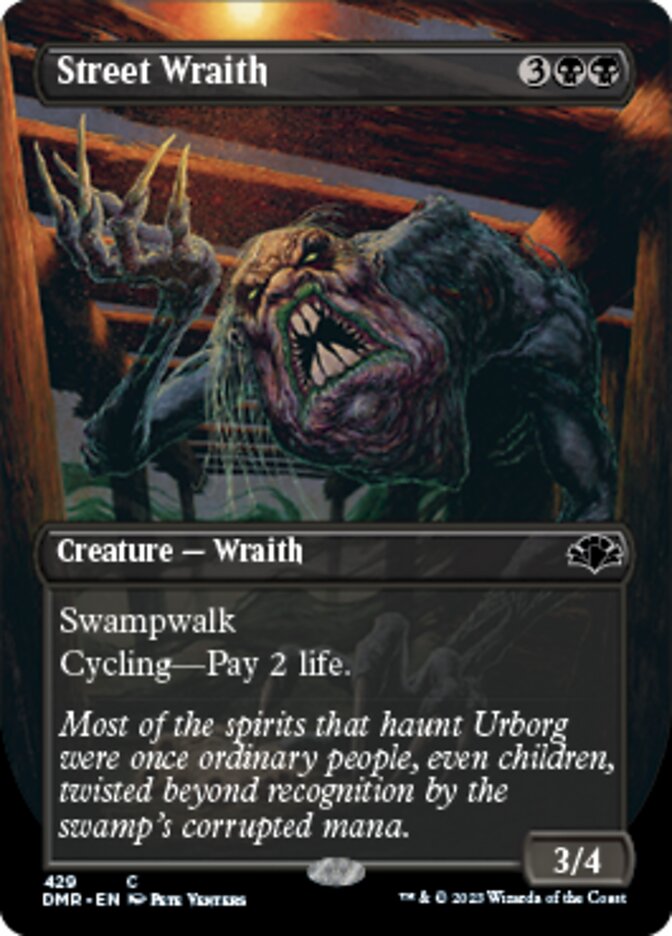 Street Wraith (Borderless Alternate Art) [Dominaria Remastered] | Gear Gaming Bentonville