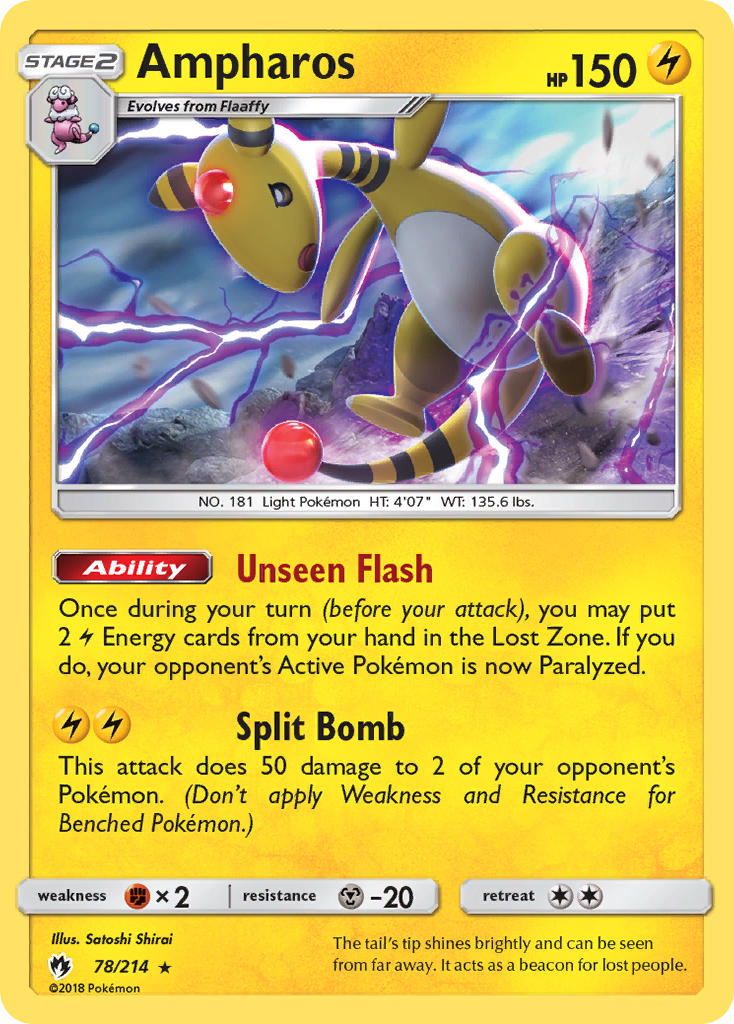 Ampharos (78/214) [Sun & Moon: Lost Thunder] | Gear Gaming Bentonville