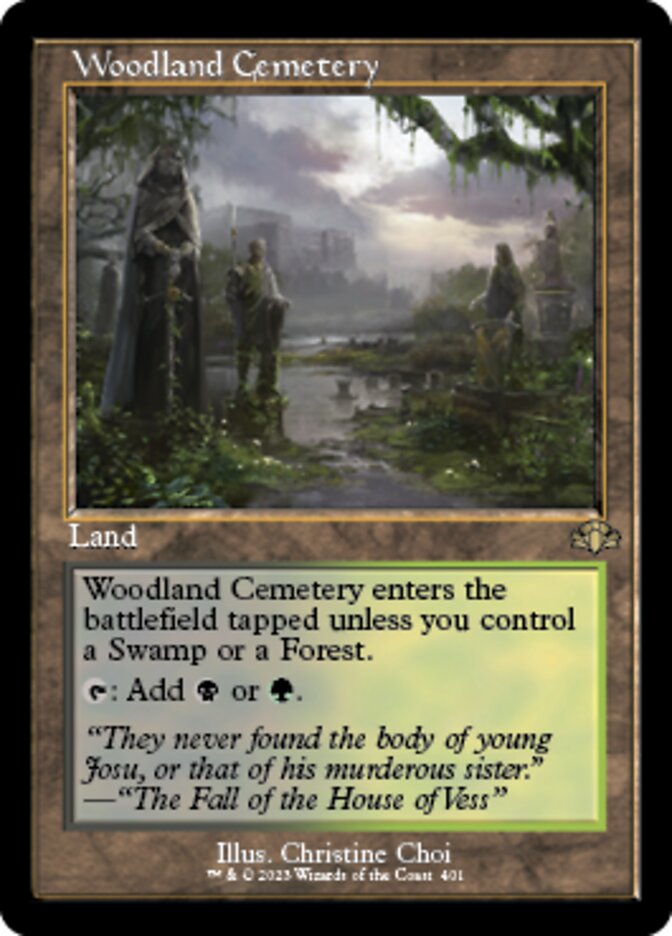 Woodland Cemetery (Retro) [Dominaria Remastered] | Gear Gaming Bentonville