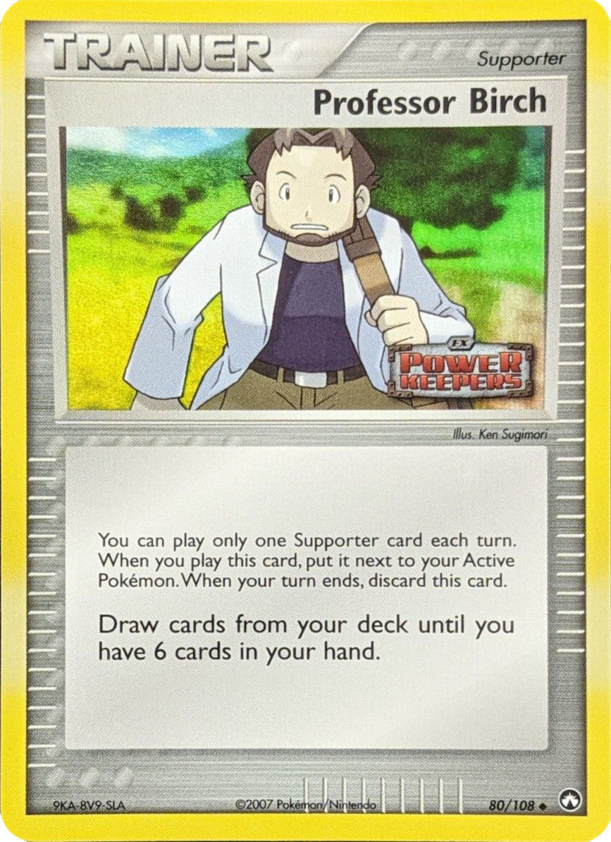 Professor Birch (80/108) (Stamped) [EX: Power Keepers] | Gear Gaming Bentonville