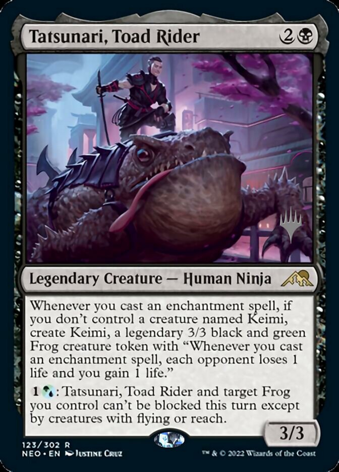 Tatsunari, Toad Rider (Promo Pack) [Kamigawa: Neon Dynasty Promos] | Gear Gaming Bentonville