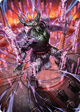 Hidetsugu, Devouring Chaos Art Card [Kamigawa: Neon Dynasty Art Series] | Gear Gaming Bentonville