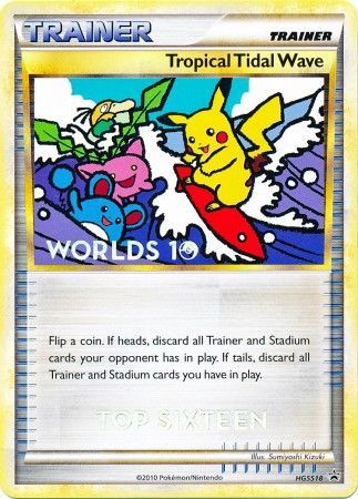 Tropical Tidal Wave (HGSS18) (Top 16) [HeartGold & SoulSilver: Black Star Promos] | Gear Gaming Bentonville