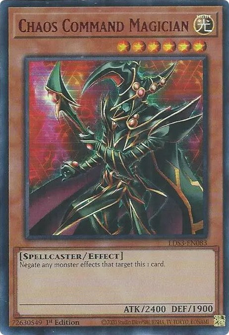 Chaos Command Magician (Red) [LDS3-EN083] Ultra Rare | Gear Gaming Bentonville