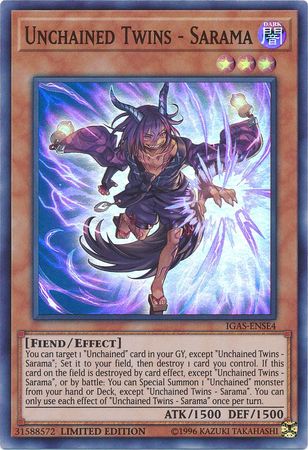 Unchained Twins - Sarama [IGAS-ENSE4] Super Rare | Gear Gaming Bentonville