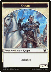 Knight (005) // Spirit (023) Double-Sided Token [Commander 2015 Tokens] | Gear Gaming Bentonville