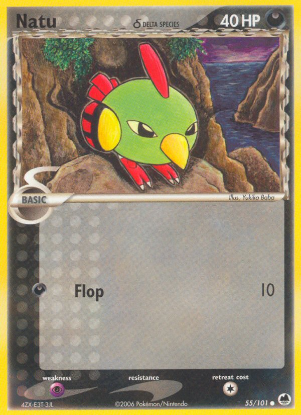 Natu (55/101) (Delta Species) [EX: Dragon Frontiers] | Gear Gaming Bentonville